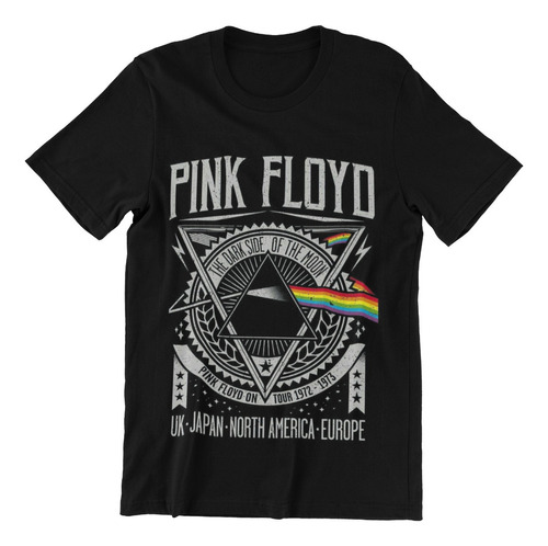 Polera Unisex Pink Floyd Musica Rock Poster Estampado Algodo