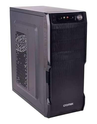 Gabinete Cromax Cm 2801 Kit Usb Negro Fuente 600w Atx 