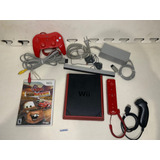 Console Nintendo Wii Mini Vermelho Funcionando