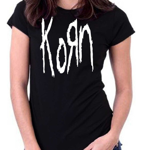 Remera Mujer Korn 100% Algodón Premium