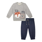 Conjunto Moletom Infantil Masculino Estampado, Luc.boo