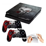 Skin Adesivo Playstation 4 Ps4 Slim Justiceiro Punisher Ok