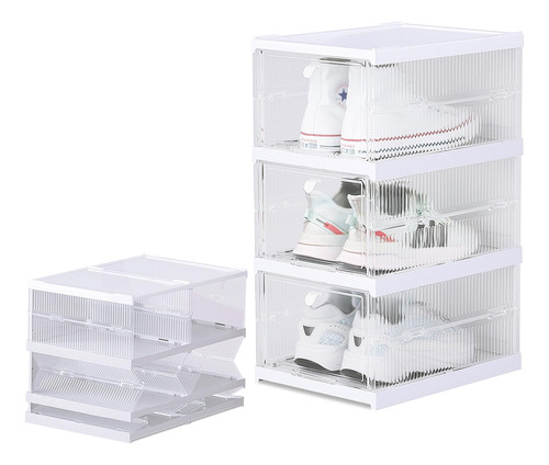 Damokoo Caja Organizadora De Zapatos Apilable De 3 Capas, Si