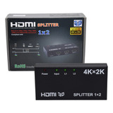 Splitter Hdmi 1x2 Full Hd Apto 3d Decodificadores Smart Tv