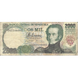 Venezuela  2000 Bolivares 1998