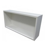 Nicho Branco Mdf Retangular  P/ Livros C/ Fundo 59x25x50