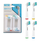 Pack 4 Cabezales Repuesto Cepillo Compatible Con Oralb Braun