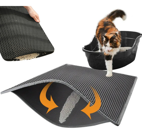 Tapete De Arena Para Gato Tapete Recolector Limpieza 