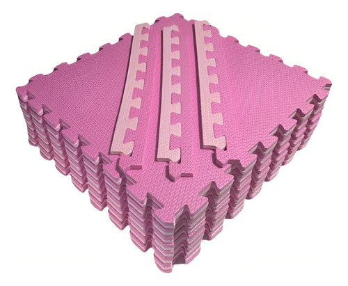 Kit 09 Tatame Tapete Eva Bebe 50x50x1cm Premium com borda | MercadoLivre