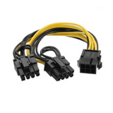 Cable Adaptador Splitter Pcie 6 A 2x 8 Pin (6+2) Minería