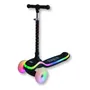 Monopatin Luminix 3 Ruedas Con Luces Plegable Scooter Italy Negro | Envío gratis