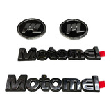 Insignia Emblema Motomel 3d Corporeas 4 Piezas Parana Moto