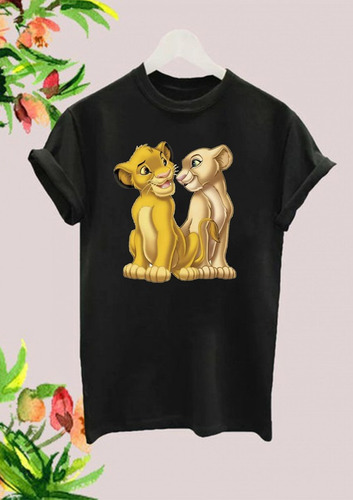 Playera El Rey Leon Modelo 5 Simba Y Nala