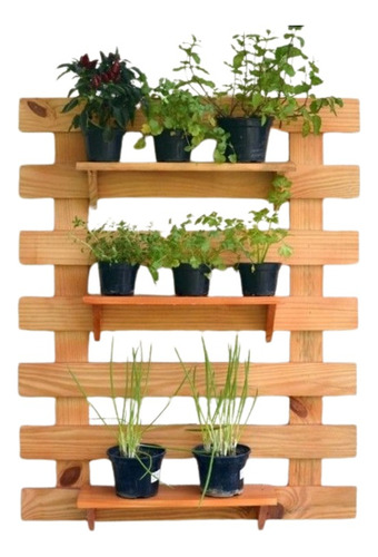 Soporte Base De Pared Para Plantas En Pino 100%