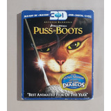 Puss In Boots - Gato Con Botas Blu-ray 3d + 2d Dvd Original