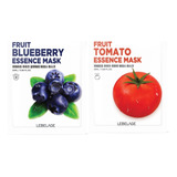 Mascarilla Facial Coreana Mora Azul Y Tomate_ Aclarante_20pz