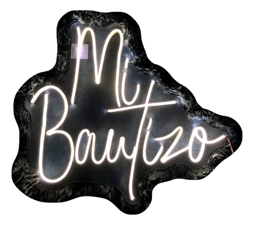 Letreros Led Neón Anuncios De Mi Bautizo 2r Modelo 2