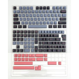 Teclas Keycaps Perfil Cherry Dual Shot Pbt  8008 Cinza Rosa