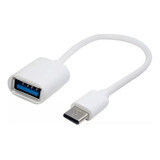 Cabo Adaptador Tipo C Otg Usb Pendrive Para Celular E Tablet