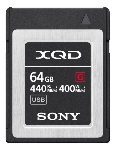 Memoria Sony Xqd 64gb Serie G Dslr 4k Profesional 440mb/s