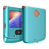  Funda Motorola Razr 5g Flip Azul Claro Rigida Delgada Case 