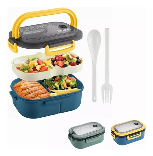 Fiambrera Portátil, Térmico Lunch Box Gran Capacidad 1200ml