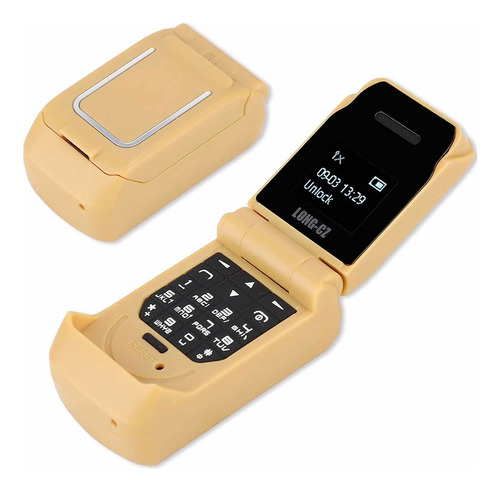 Mini Telefone Dobrável Com Teclado Multifuncional De Alta