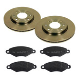 Kit Discos Y Pastillas P/ Peugeot 206 247mm