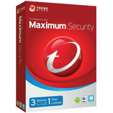Antivirus Trend Maximum Security 3 Dispositivos 1 Año 