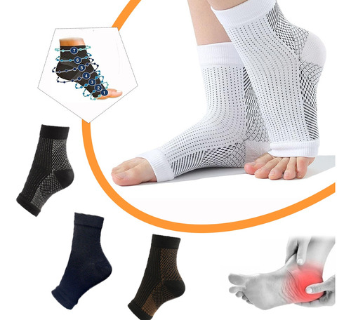 4 Pares Deportivas Calcetines Compresion Fascitis Plantar