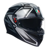 Casco Para Moto Agv K3 Compound Talla M Color Negro