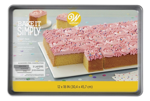 Molde Placa Rectangular Large Bake It Simply Wilton