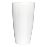 Vaso De Fibra De Vidro 72x38cm Branco Decorativo Vietnamita