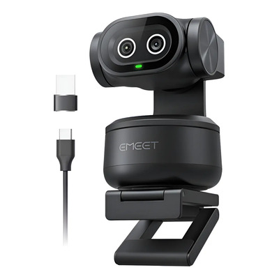 Cámara Web Emeet Pixy E3138 4k Negro Con Ai | Meses sin interés
