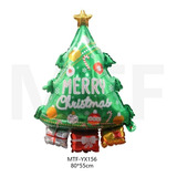 Globos Navideños Metálicos C/1 Pza Arbol Navideño #8