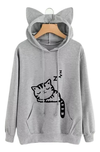 Orejas De Gato Lindo Ajuste Flojo Señoras Sudadera Caliente | MercadoLibre
