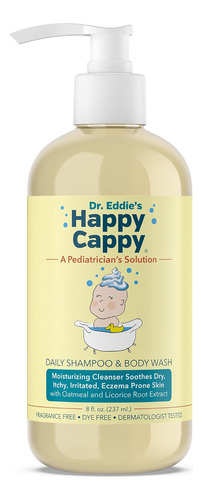 Happy Cappy Dr Eddies Daily Champú Y Gel De Baño Para Niños