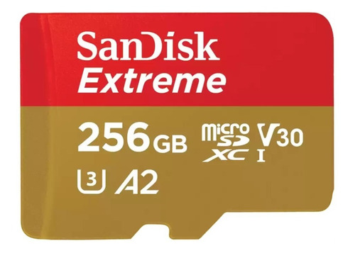 Tarjeta Memoria Sandisk  Micro Sd 256gb Extreme 4k Microsdxc