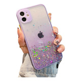 Funda Case Protectora Para iPhone Con Brillo Glitter