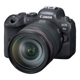Cámara Canon Eos R6 + Lente Rf24-105mm F4 L Is Usm Color Negro