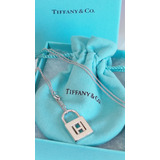 Tiffany & Co Collar Candado H  Plata Fina Original 925