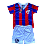 Conjunto Camiseta Retro Bebe San Lorenzo Producto Oficial