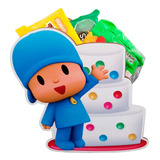 Dulcero O Centro De Mesa Pocoyo  Pack 6 Piezas