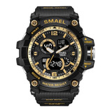 Reloj Deportivo Militar Digital- Análogo Smael  1617 Gold 