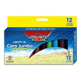 Lapices De Cera 12 Colores Jumbo Proarte