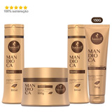 Kit Haskell Mandioca 300ml Shampoo Cond. Mascara 250g +leave