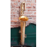 Saxo Baritono Bueschert True Tone- Si. Bemol Bañado En Oro