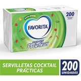 Servilletas Favorita Práctica Cocktail 200 Unidades