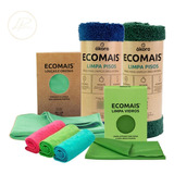 Kit Ecomais Limpa Pisos G + Loucas E Cristais + Limpa Vidros Cor Ecomais Akora Verde