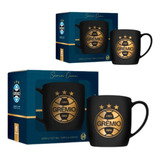 Kit 2 Caneca Porcelana Urban 300ml Serie Ouro Grêmio Oficial